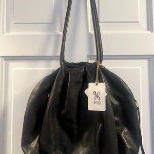 Hobo Divine Black Leather Shoulder Bag